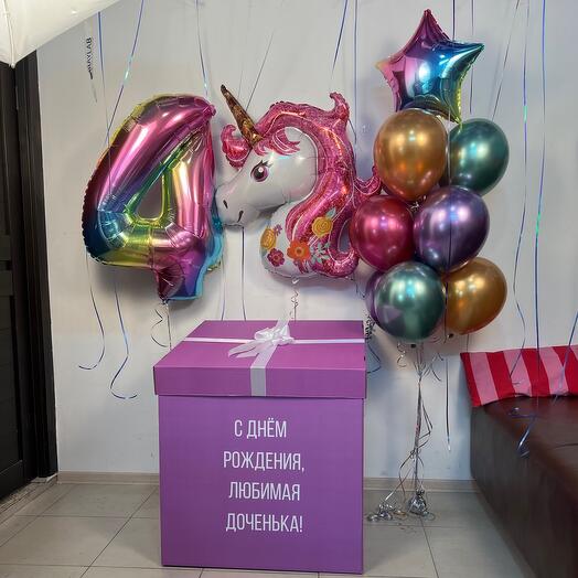 Коробка с единорогом «Мечта»