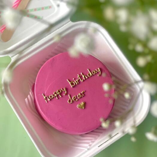 Бенто-торт для девушки «happy birthday dear»