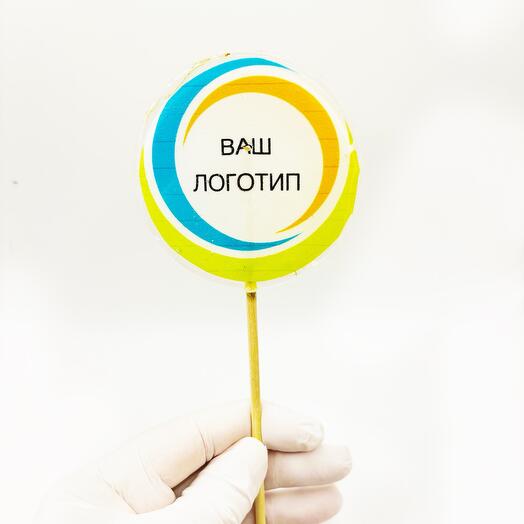 Леденец с логотипом 7 см