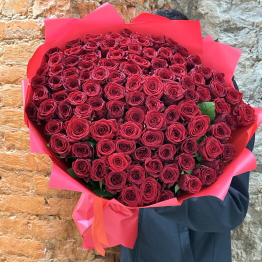 Букет из 101 роз🌸💐🌸