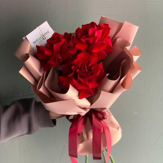 Ramo de 3 rosas francesas