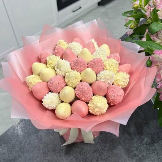 Букет из клубники в шоколаде 35 шт