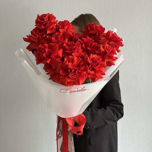 Букет из красных французских роз