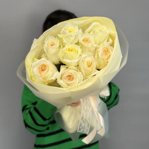 Rosas cremosas