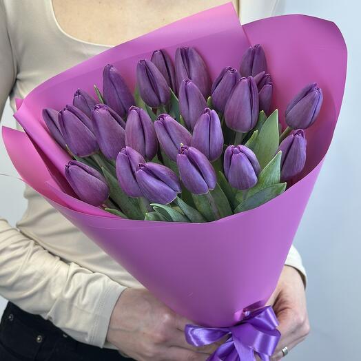 Тюльпаны 💜 21шт
