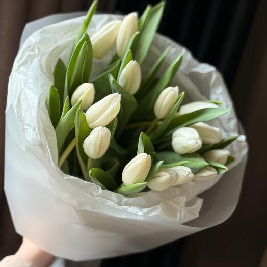 Tulipanes blancos 15 piezas