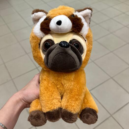 Мягкая игрушка мопс в костюме
