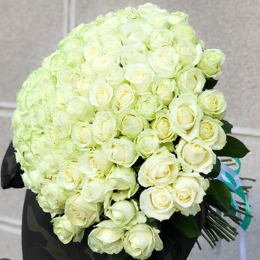 101 роза Мондиаль 70 см Эквадор