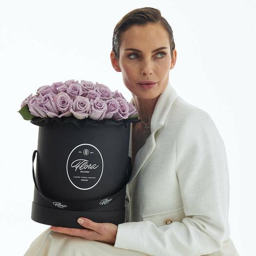 Hatbox Grand "Roses Purple" BLVCK
