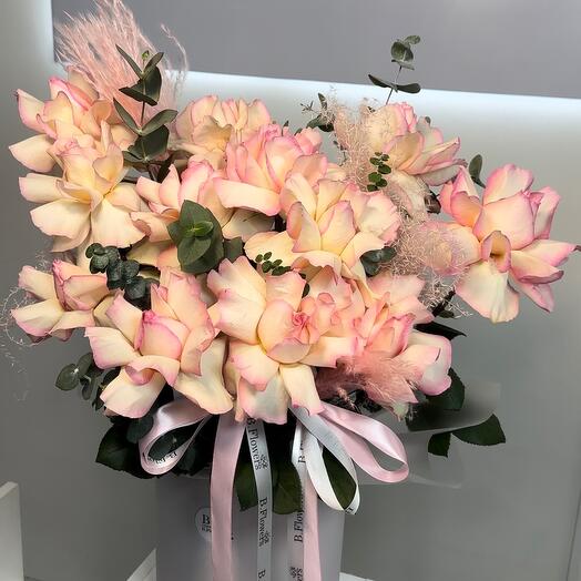 Composition of French roses