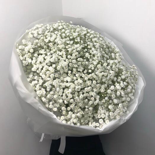 Букет из белой гипсофилы XL