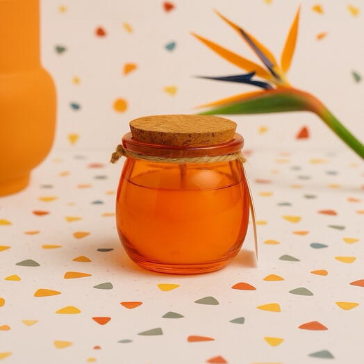 Scented candle orange, HANDMADE