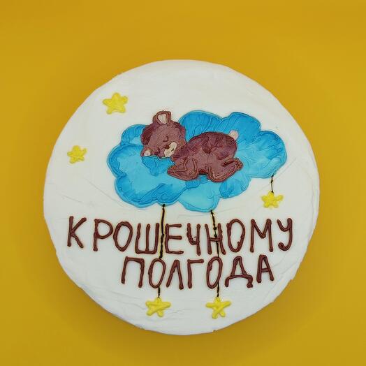 Красный бархат с кремовым декором