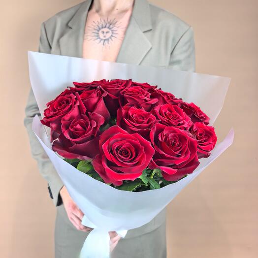 Красная роза Эквадор Explorer, 15 шт