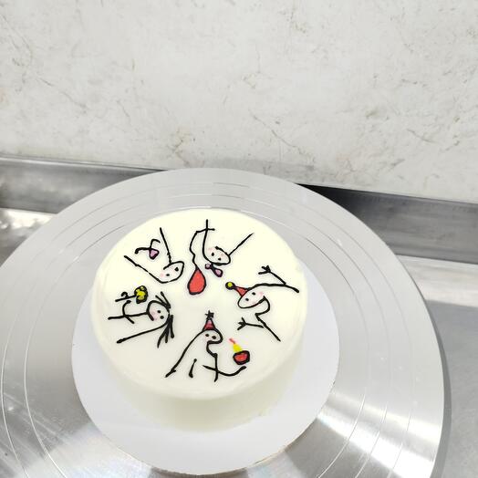 Бенто торт с рисунком