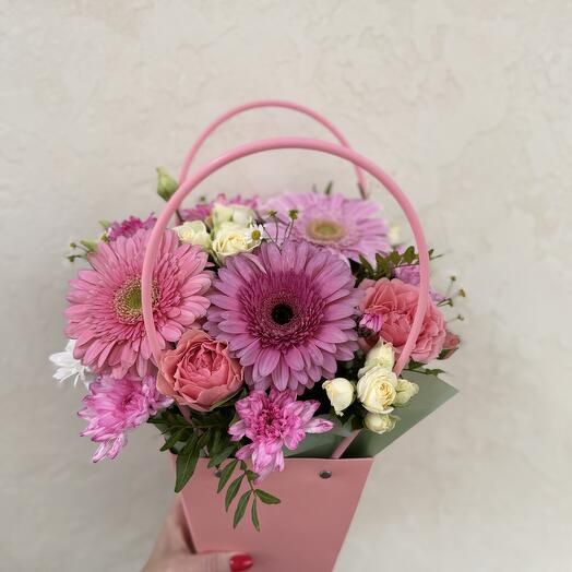 Сумочка с герберами