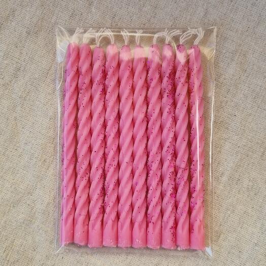 Бенто свечи (розовые)