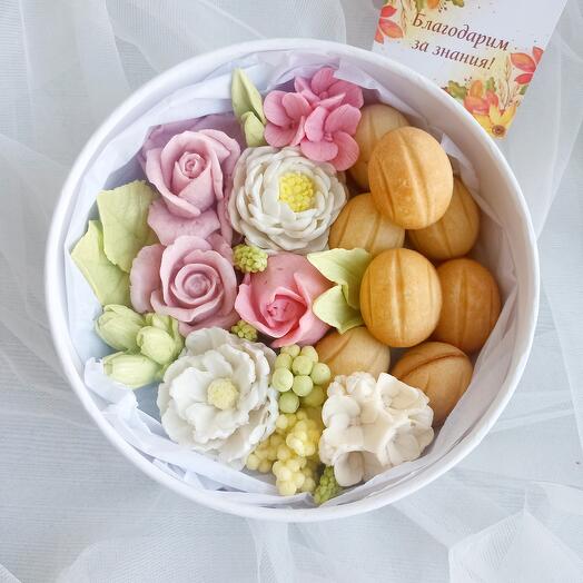 Зефирные цветы+орешки