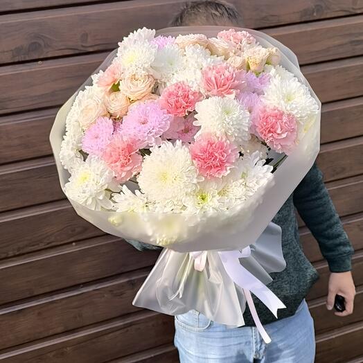 💗 Диантус, хризантема, кустовая роза