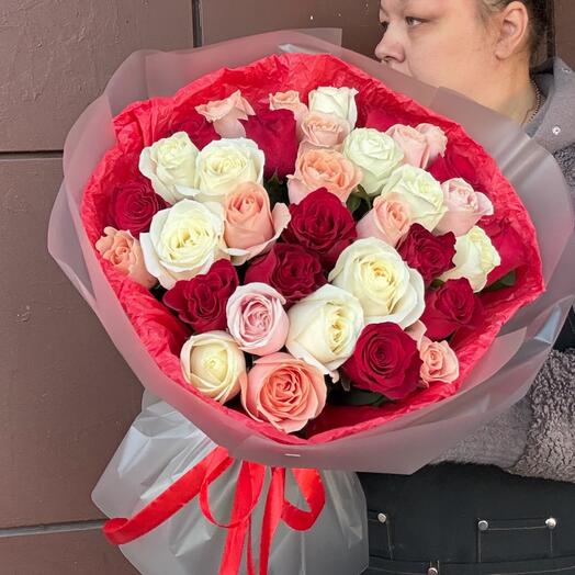 Букет 35 роз « love you»