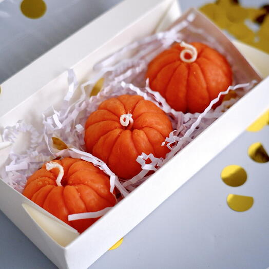 Свечи Мандарины ( 3 штуки)