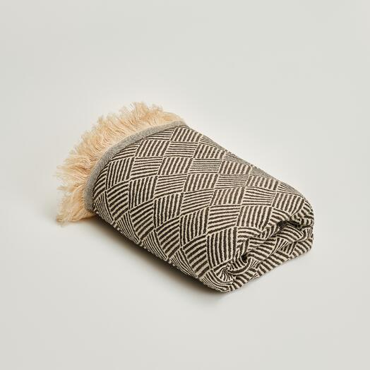 Плед Крокус 140x200 см коричневый