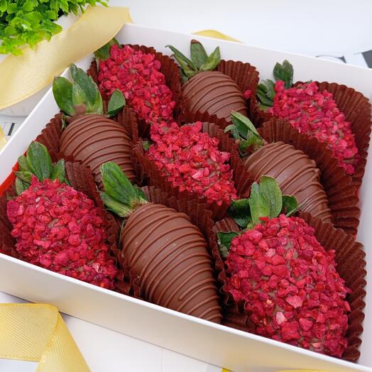 Клубника в шоколаде - Набор "Strawberry boom" (9 штук)
