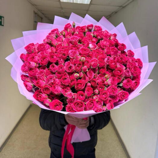 Коралловые кустовые розы