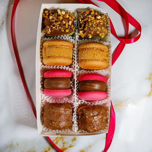 Макарон 4 вкуса-8 шт, самые изысканные вкусы