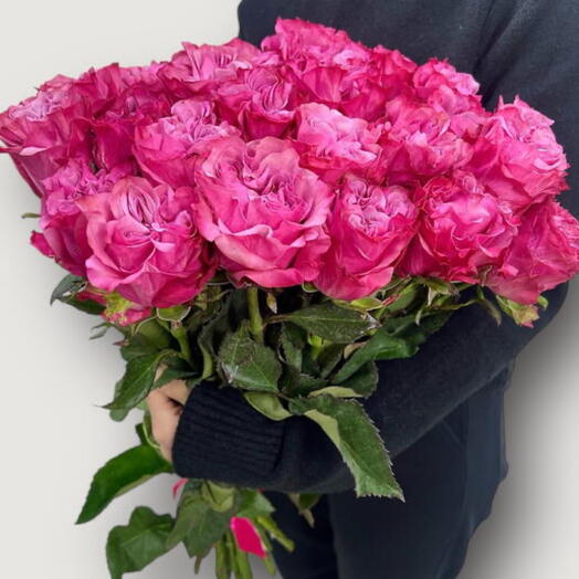 Букет из 25 пионовидных роз💕
