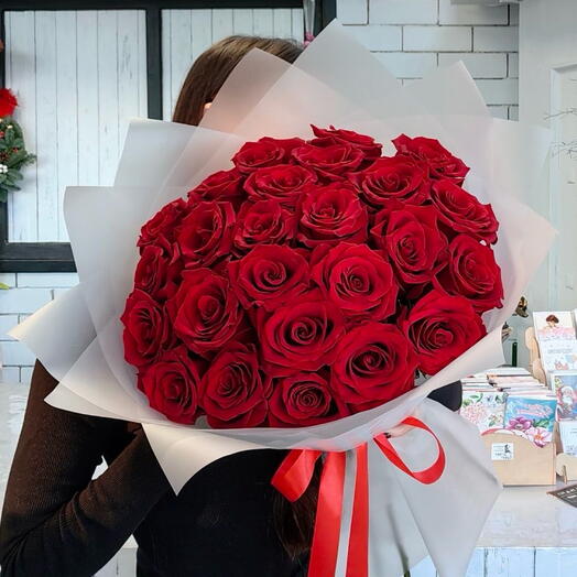 25 роз импортных / шикарный букет