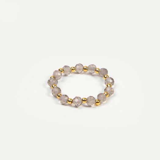 Кольцо Ваниль Раухтопаз 14K р-р 16-17 (RIN1007)