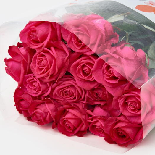 Пачка роз (15 штук) Черри Аваланш, 50 см