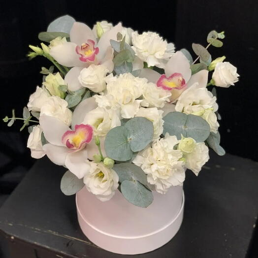 Орхидея Цветы в коробке с 🌸