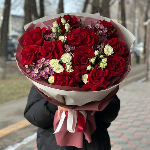 Элегантнаый букет с французской розы