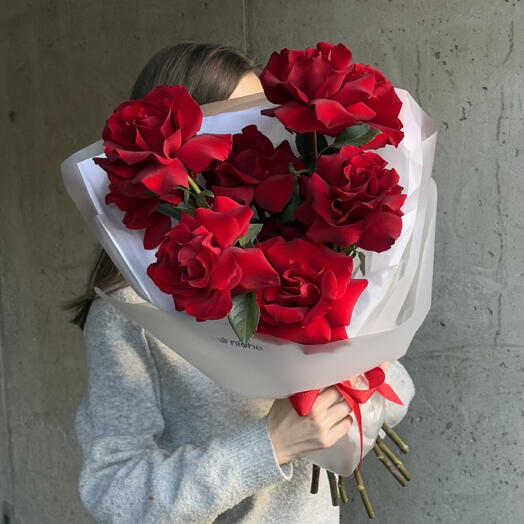 French roses Red bloom