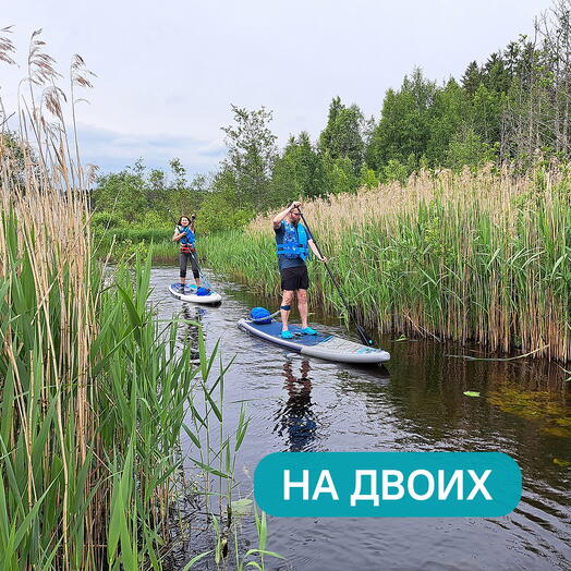 Подарочный сертификат на двоих на САП прогулку "Рощино, река Нижняя с пикником", эмоции и впечатления в подарок