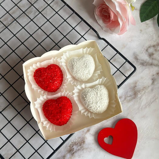 Зефир ручной работы сердца подарок девушке