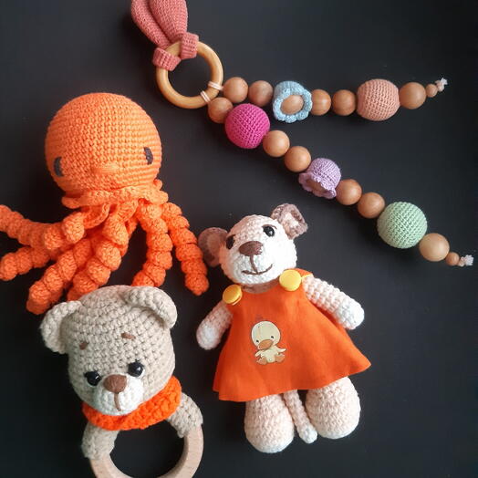 Set de regalo para el primer diente "estado de ánimo Naranja"