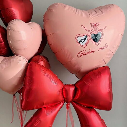 Сет My Valentine «сердце гигант, связка и бант»