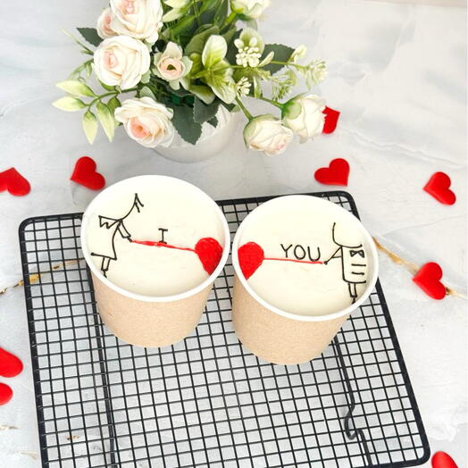 Торт в стаканчике, cake to go, в подарок на 14 февраля, день влюблённых, девушке, парню