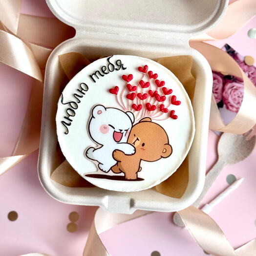 Бенто торт «Обнимашки» на 14 февраля