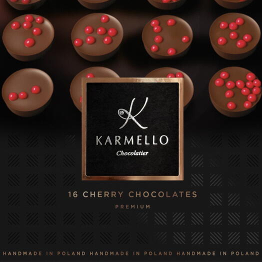 Dark chocolate candies with cherry filling 170 g