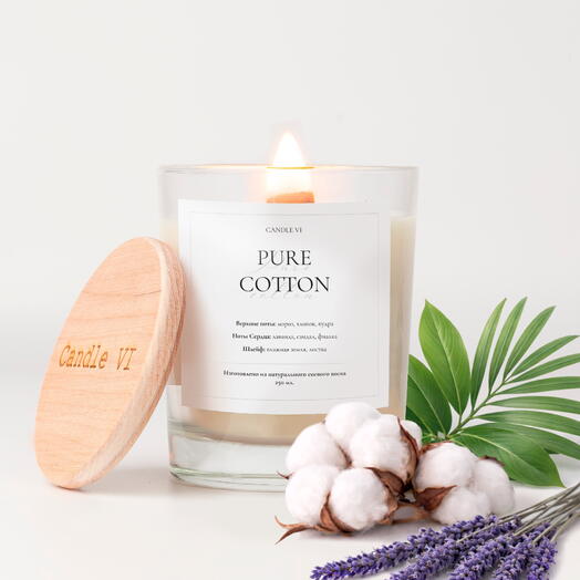 Свеча ароматическая «Pure cotton 250 мл