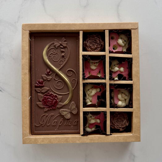 Шоколадный набор 8 марта