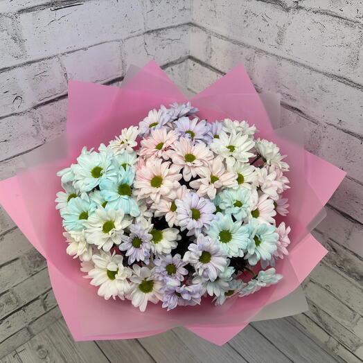 Букет арт.050 из 9 куст хризантем