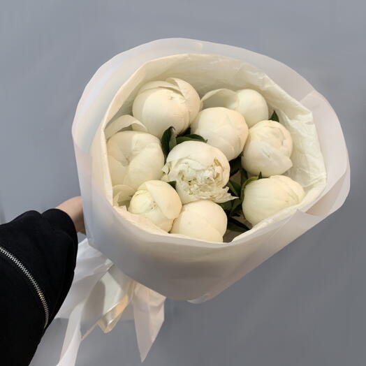 Белые пионы