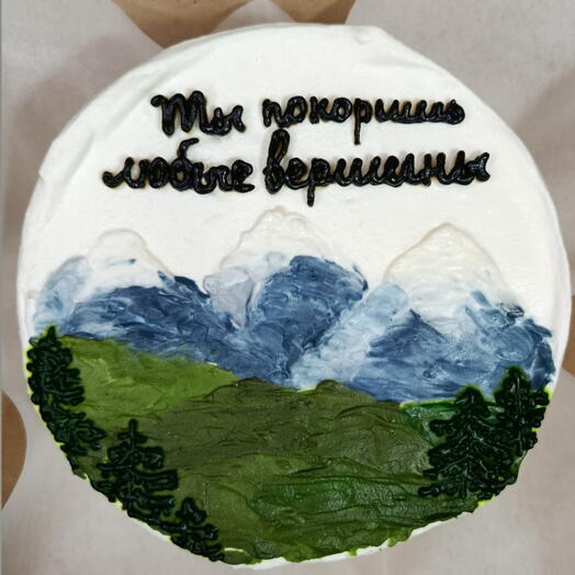 Бенто-торт из серии "Горы"