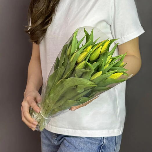 Пачка (15 штук) Тюльпан жёлтый