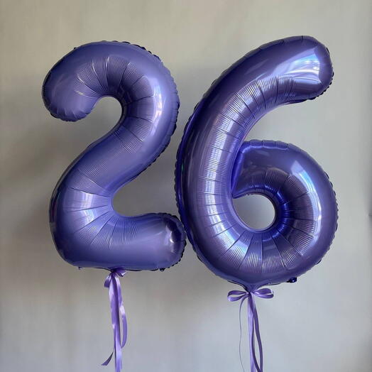 Воздушные шары цифры 26